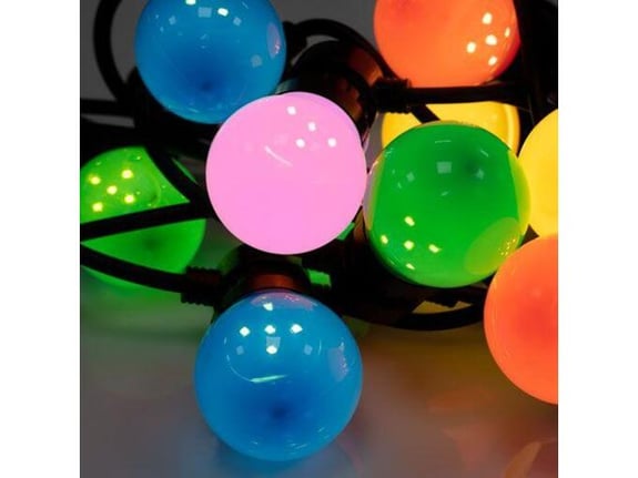 REBEL LED lučke božične, kroglice večbarvne, 6 m, RGB, IP44, LED-ZAR0545