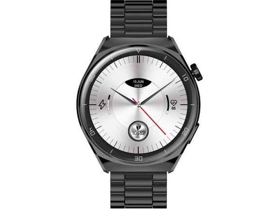 Garett pametna ura V12, črno jeklo