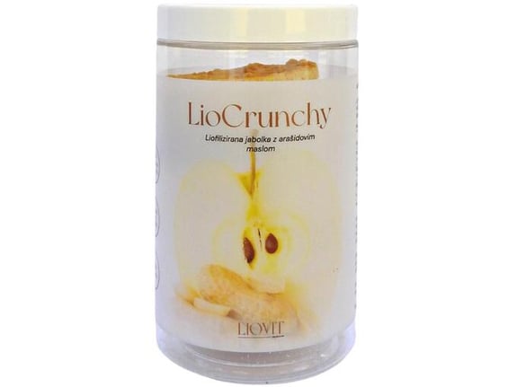LIOVIT liofilizirana jabolka z arašidovim namazom LioCrunchy, 30 g