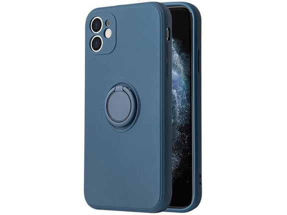 ONASI silikonski ovitek Liquid Ring za iPhone 13, modra