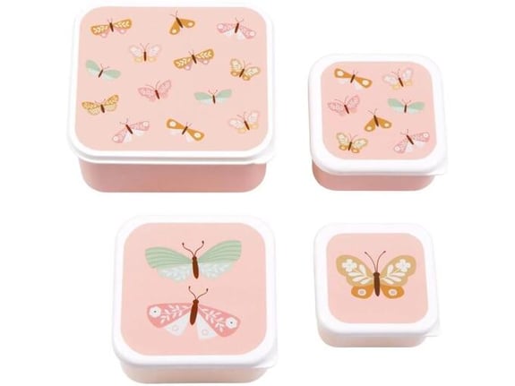 A LITTLE LOVELY COMPANY škatlice za malico in prigrizke Butterflies