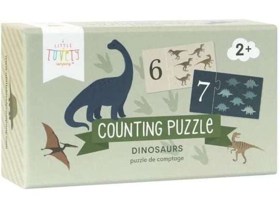 A LITTLE LOVELY COMPANY sestavljanka s števili Dinosaurs