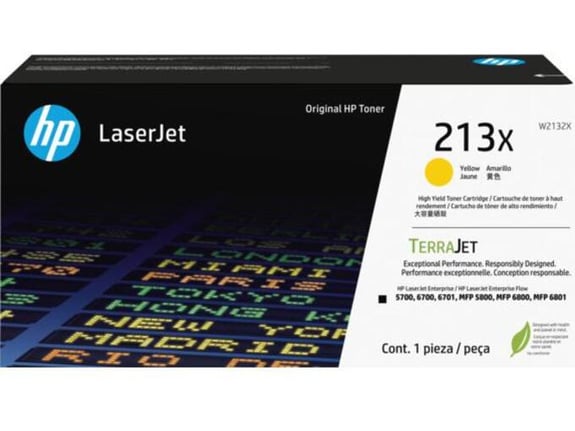 HP toner 213X (W2132X), rumena