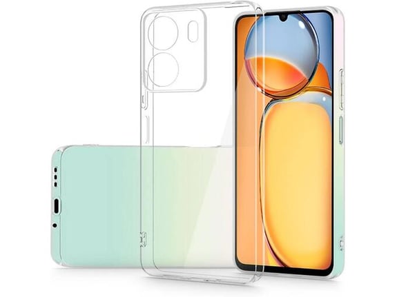 ONASI silikonski ovitek Clear Case 1,8 mm za Xiaomi Redmi 13C, prozorna