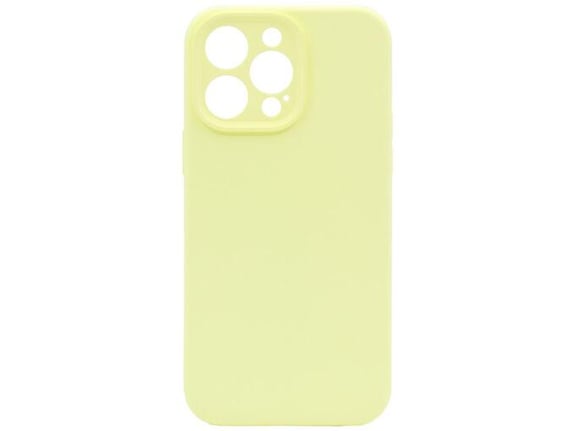 CHAMELEON ovitek za silikonski N-Soft Apple iPhone 15 Pro, creamy yellow / rumena