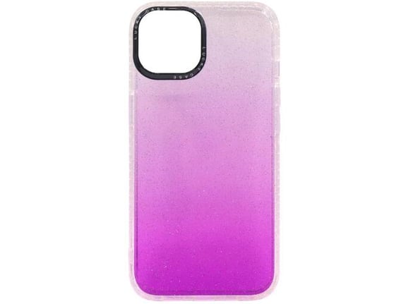 CHAMELEON ovitek za gumiran Apple iPhone 15, vijoličen z bleščicami