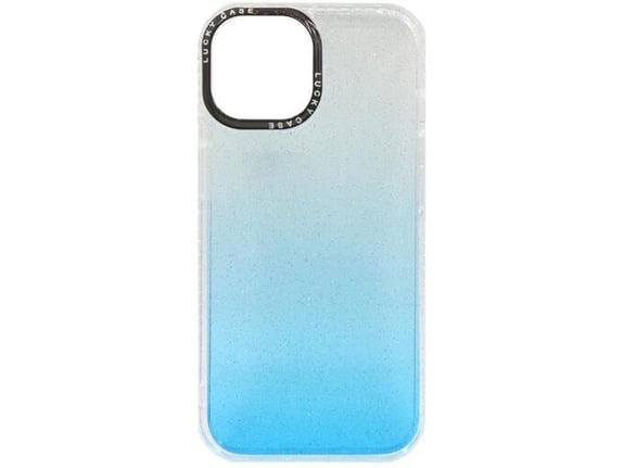 CHAMELEON ovitek za gumiran Apple iPhone 14, moder z bleščicami