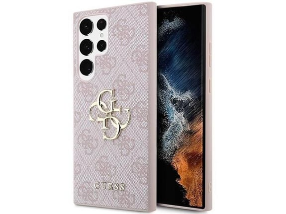 GUESS ovitek za Samsung Galaxy S24 Ultra 5G, roza, GUHCS24L4GMGPI