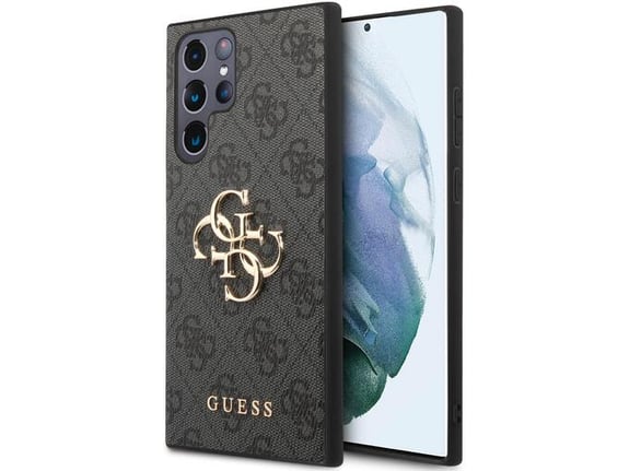 GUESS ovitek za Samsung Galaxy S24 Ultra 5G, siv