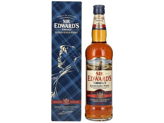 OLDSTANDREWS škotski Whisky Blended Smoky Old Sir Edward`s + GB 0,7 l683726-02