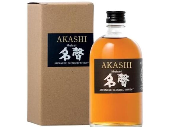 AKASHI japonski whisky White Oak Blended + GB 0,5 l673501