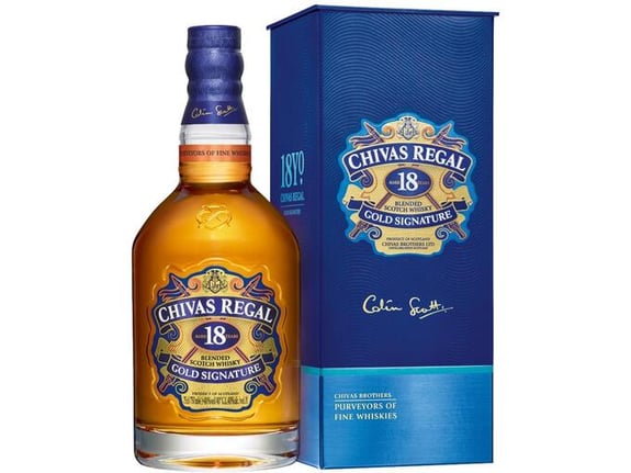 CHIVAS REGAL škotski whisky 18 let + GB 0,7 l