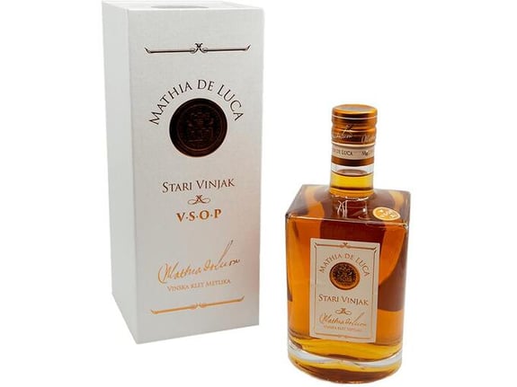 VK METLIKA vinjak Mathia de Luca VSOP + GB 0,7 l