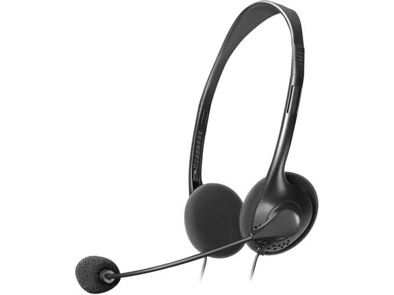 DEFENDER naglavne žične gaming slušalke z mikrofonom Aura HN-102 (63102), črna
