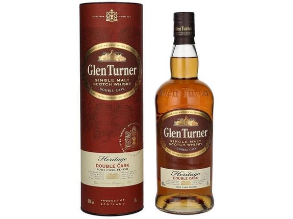 GLEN TURNER škotski Whisky Heritage Double Port Cask Finish + GB 0,7 l680235-GB