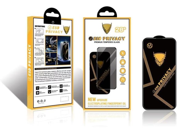 Premium AntiSpy / Privacy ZAŠČITNO KALJENO STEKLO Xiaomi Redmi Note 13 5G / Xiaomi Redmi Note 13 4G - Edge Full Glue