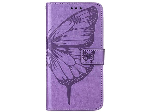 Chameleon Samsung Galaxy A25 5G - Preklopna torbica (WLGO-Butterfly) - vijolična