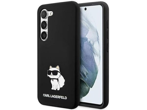KARL LAGERFELD silikonski ovitek IML NFT Choupette Body za Samsung Galaxy S24 Plus 5G, črna, KLHCS24MSNCHBCK