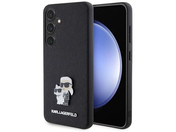 KARL LAGERFELD ovitek IML NFT Full Bodies Saffiano za Samsung Galaxy S24 Plus 5G, črna, KLHCS24MPSAKCMPK