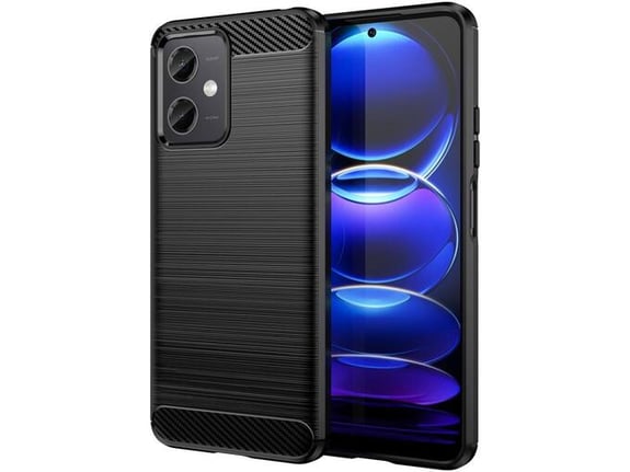 HAVANA ovitek za silikonski Carbon Xiaomi Redmi Note 12 4G, mat carbon črn