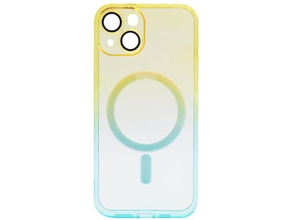 CHAMELEON ovitek za gumiran TPU Magnetic Apple iPhone 15, ombre rumen-mint