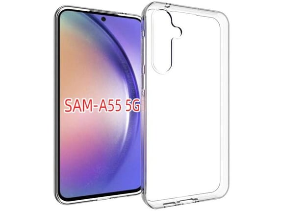 CHAMELEON ovitek za gumiran TPU Samsung Galaxy A55 5G, prozoren svetleč