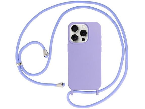 ONASI silikonski ovitek Liquid za iPhone 15 Pro, vijolična