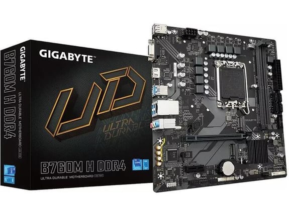 GIGABYTE matična plošča B760M H DDR4, LGA1700, mATX