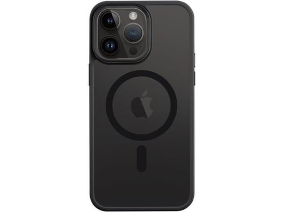 TACTICAL ovitek za TPU Asphalt MagForce iPhone 14 Pro, prozorno črn