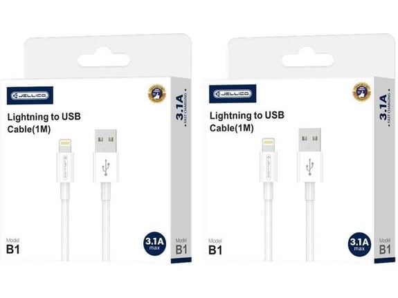 BOROFONE USB kabel, USB-C/Lightning, 1m