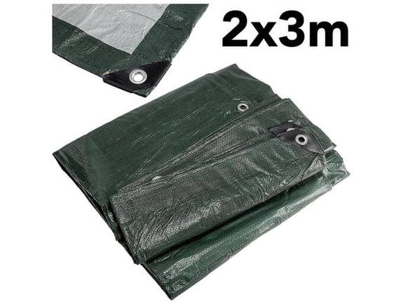 CT visokokakovostna nepremočljiva ponjava 2x3m 120g/m2 temno zelena