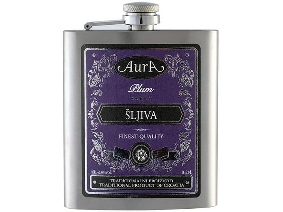 AURA sadno žganje Šljiva (sliva) + flaška GB 0,2 l1535