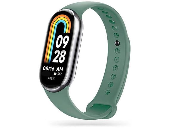 ONASI Silikonski pašček za uro Xiaomi Mi Band 8 - olivna