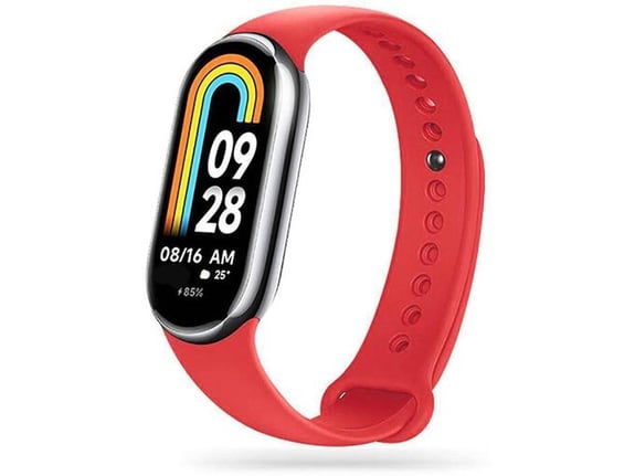 ONASI Silikonski pašček za uro Xiaomi Mi Band 8 - rdeč