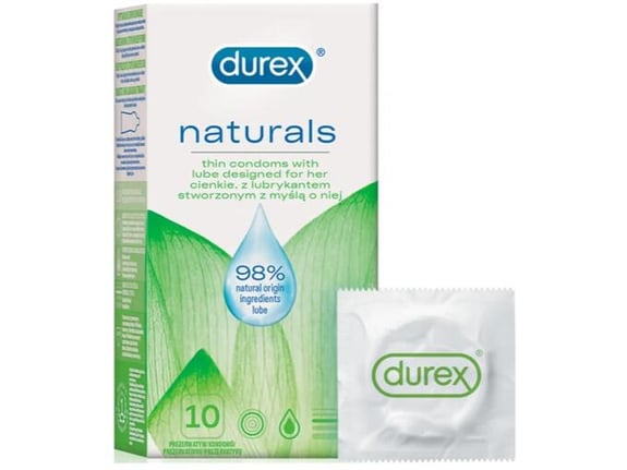 DUREX CONDOMS Kondomi Durex Naturals 10/1