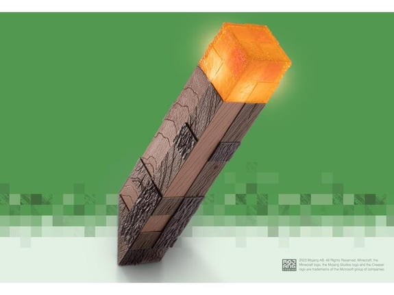 NOBLE COLLECTION – minecraft – illuminating torch