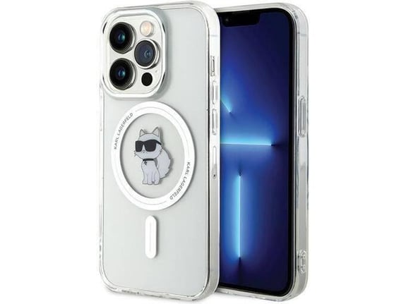 KARL LAGERFELD ovitek za silikonski MagSafe Karls full body iPhone 15 Pro, prozoren