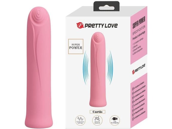PRETTY LOVE Mini Vibrator Curtis Pink