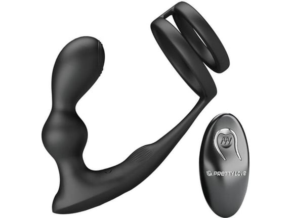 PRETTY LOVE Vibracijski ObroČek Z Analnim Čepom Marshall