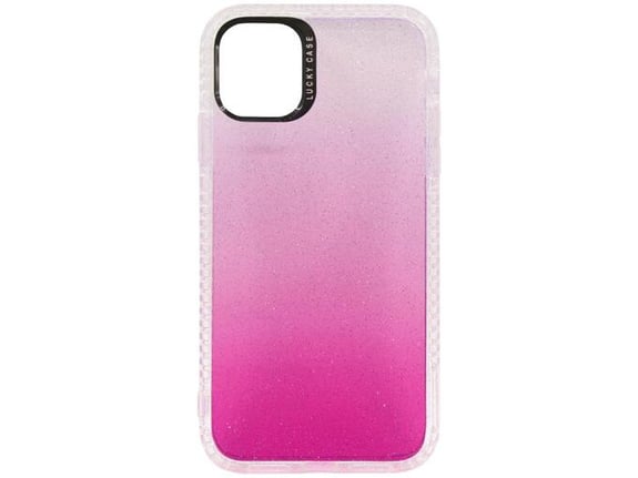 CHAMELEON ovitek za gumiran TPUBN Apple iPhone 11, roza z bleščicami