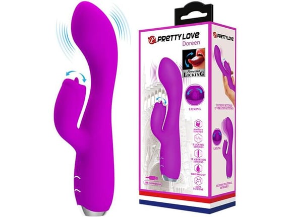 PRETTY LOVE Vibrator Rabbit Doreen 2 Purple
