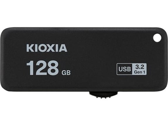 KIOXIA TransMemory Yamabiko 128GB (LU365K128GG4) USB 3.2 Gen 1, U365 črn USB ključ
