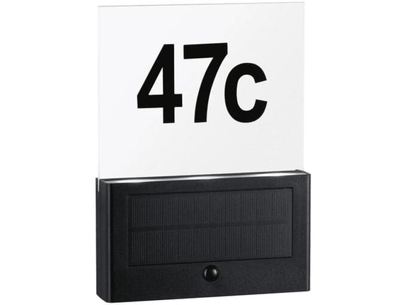 Paulman Solarna stenska LED svetilka s hišno številko 1W IP44 3000K