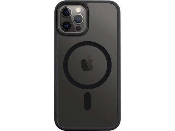TACTICAL silikonski ovitek MagForce za iPhone 12/iPhone 12 Pro, prozorno črna