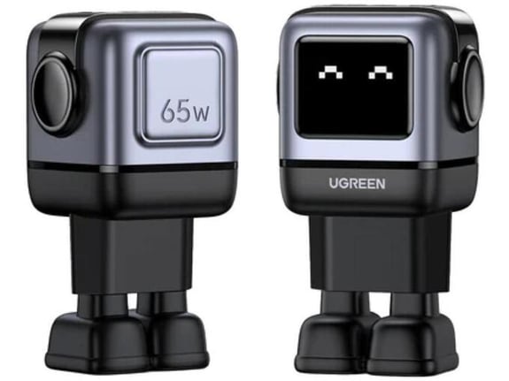 UGREEN polnilnik Nexode Robot GaN 65W, 25685B, siv