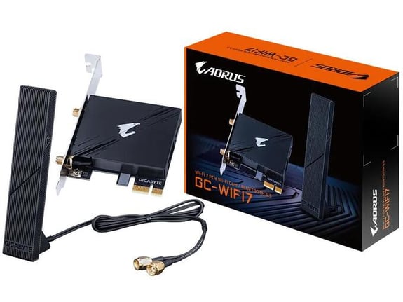 GIGABYTE brezžična mrežna kartica GC-WIFI7 Wi-Fi 7 5800 Mbps PCIe x1 GC-WIFI7