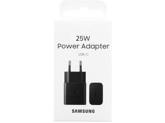 SAMSUNG hišni adapter 220V EP-T2510NBE USB-C QC 25W - črn (Eu Blister)