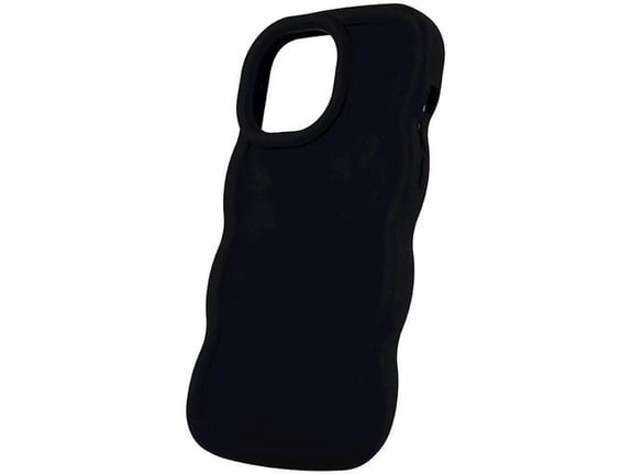 ONASI silikonski ovitek Bubble za iPhone 16, črna