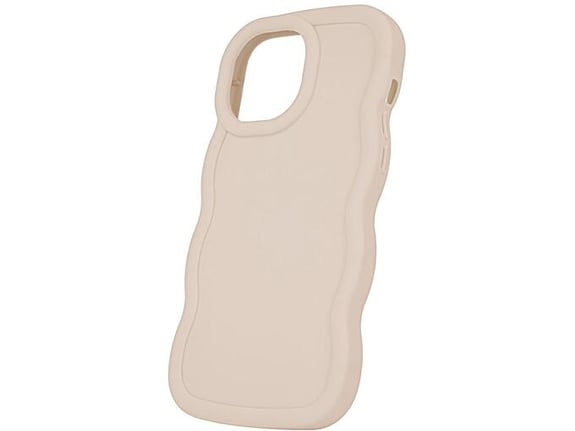 ONASI silikonski ovitek Bubble za iPhone 16, bež