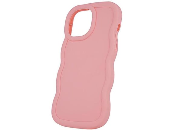ONASI silikonski ovitek Bubble za iPhone 15, roza